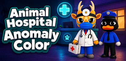 Animal Hospital Anomaly Color artwork featuring the animal hospital crew